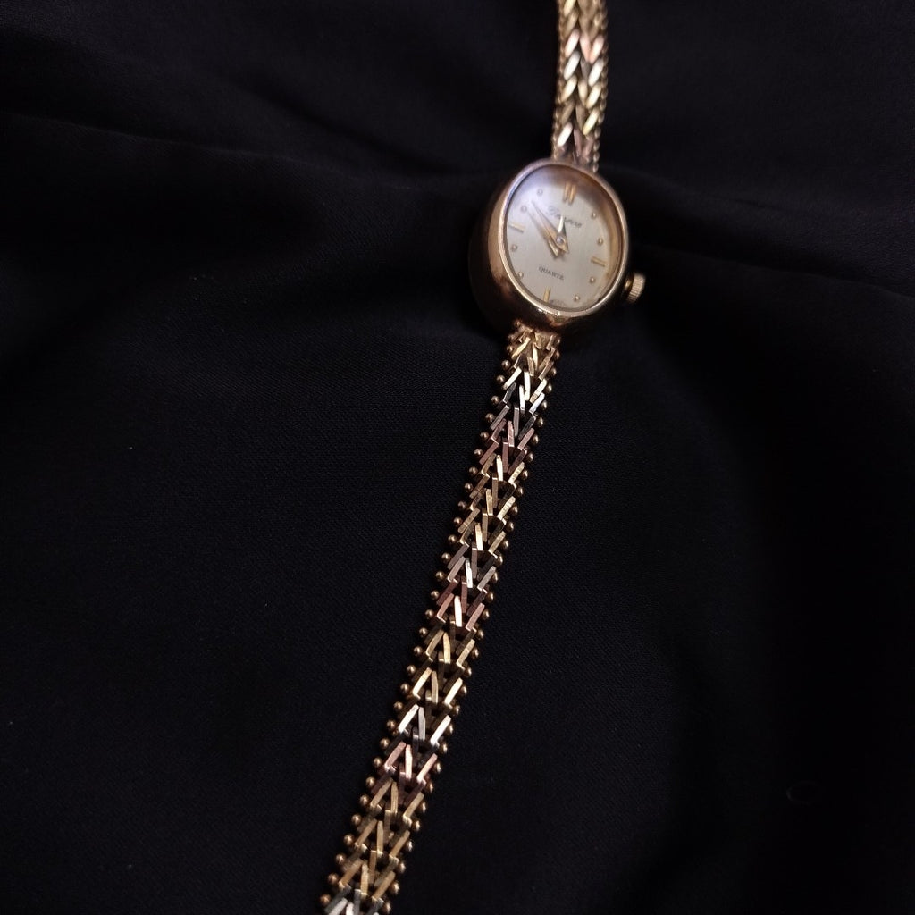 RELOJ CAJA Y PULSO ORO ORO 10 K 13,70 GRMS (SEMINUEVO)