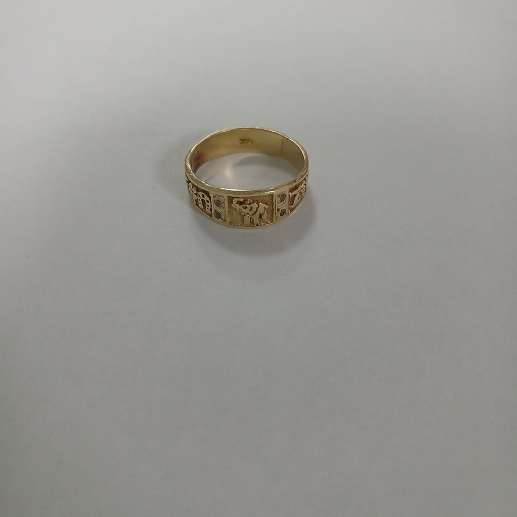 ARGOLLA DE LA SUERTE ORO 14 K 2,60 GRMS (SEMINUEVO)