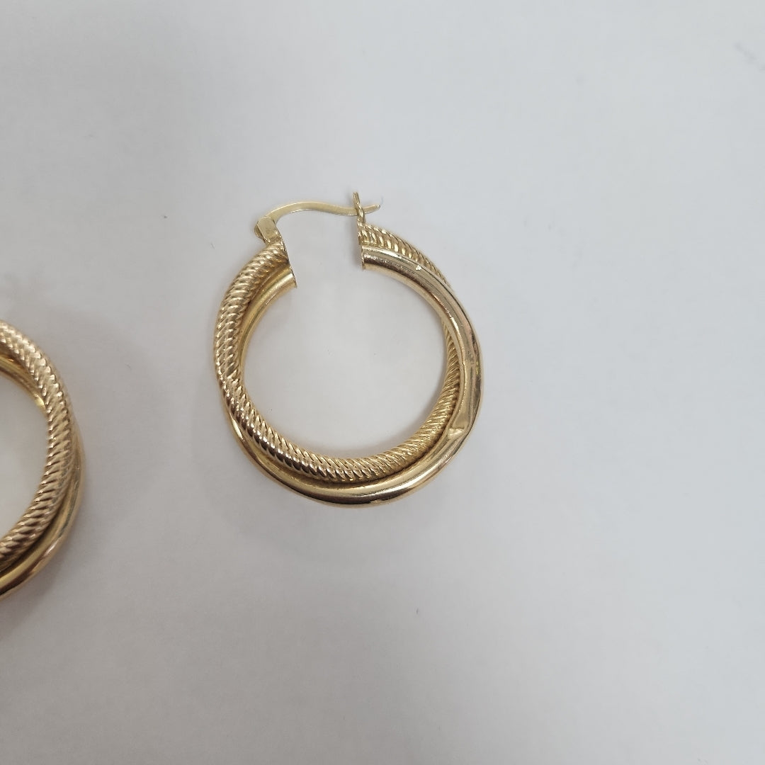 ARRACADAS PAR ORO 14 K 5.6 GRMS (SEMINUEVO)
