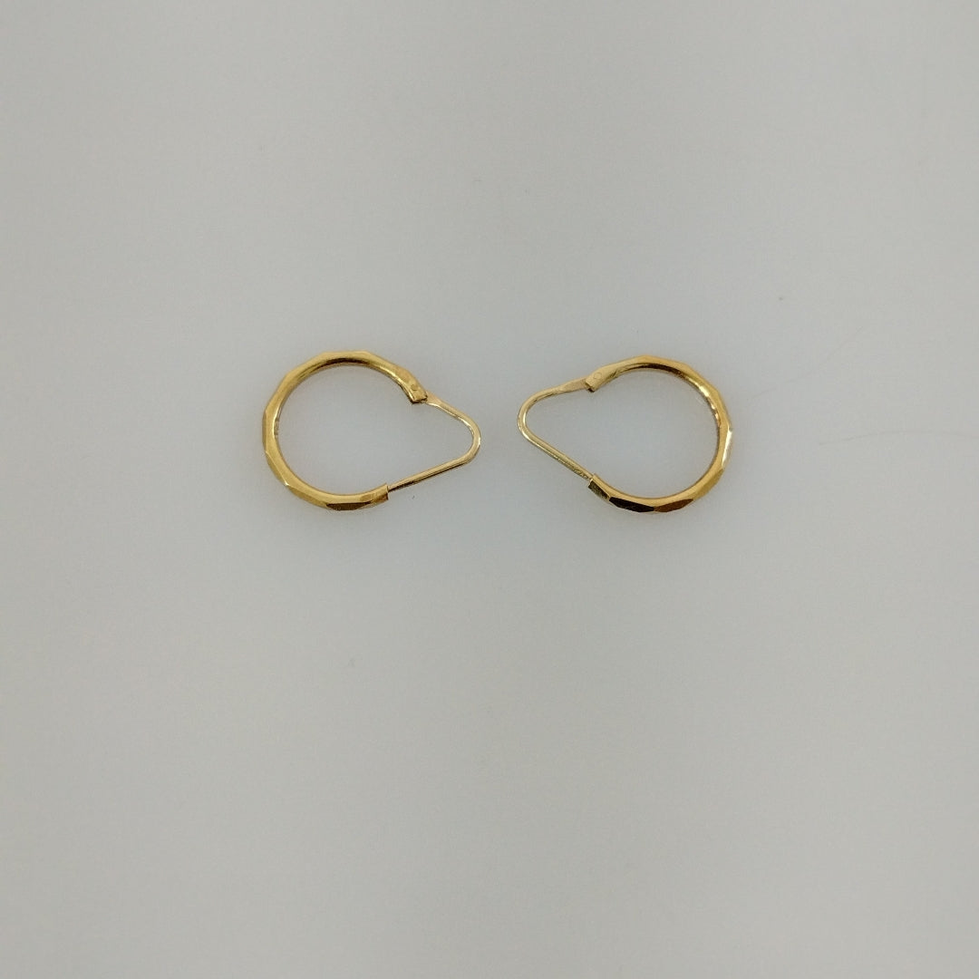 ARETES PAR ORO 14 K 1,00 GRMS (SEMINUEVO)