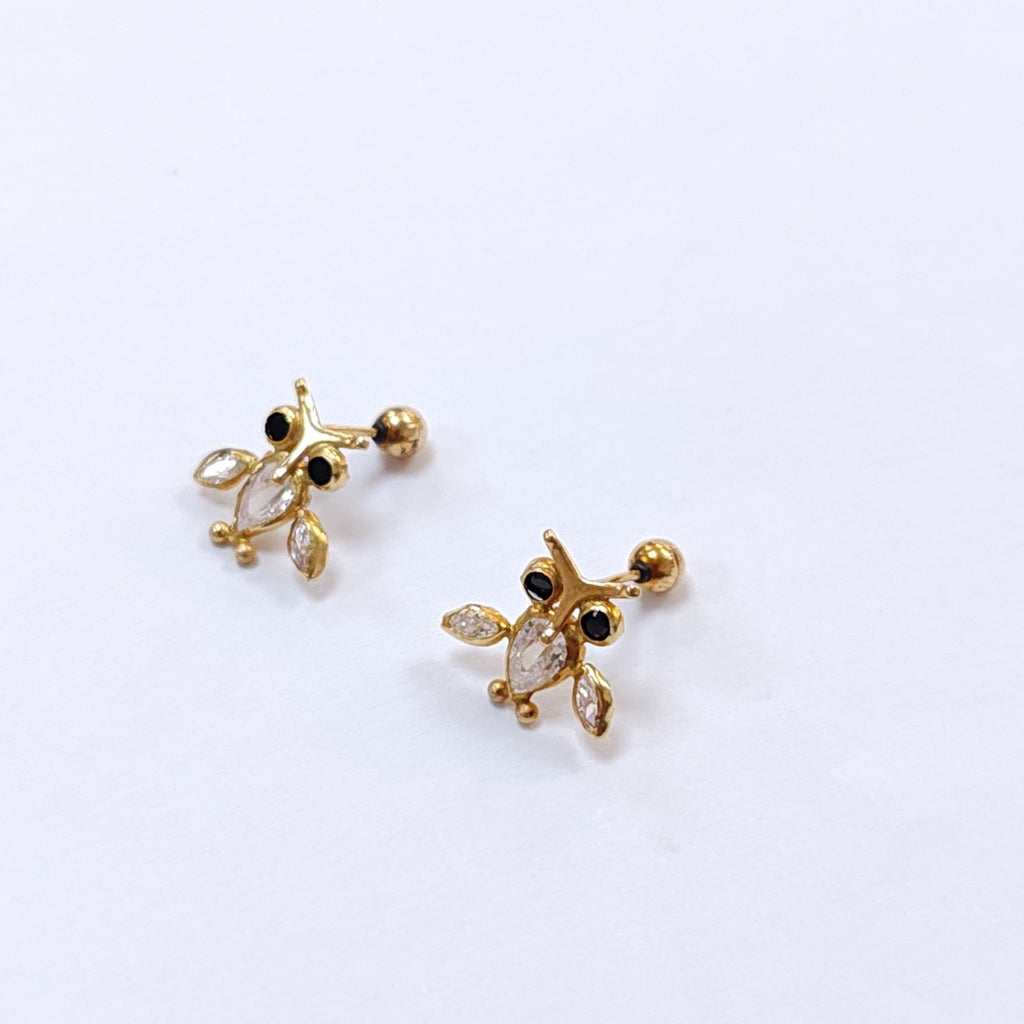 BROQUELES PAR ORO 14 K 0,90 GRMS (SEMINUEVO)
