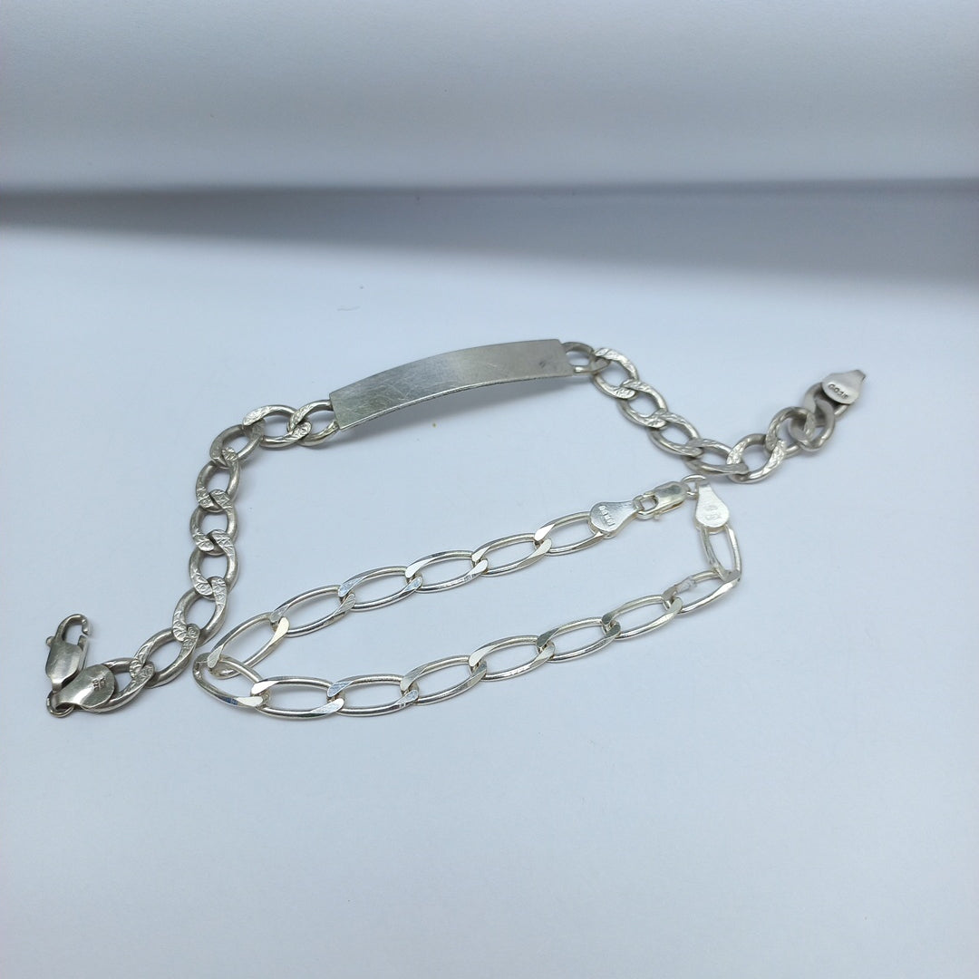 DIJE, ESCLAVA, PULSERA PLATA 36.6 GRMS (SEMINUEVO)
