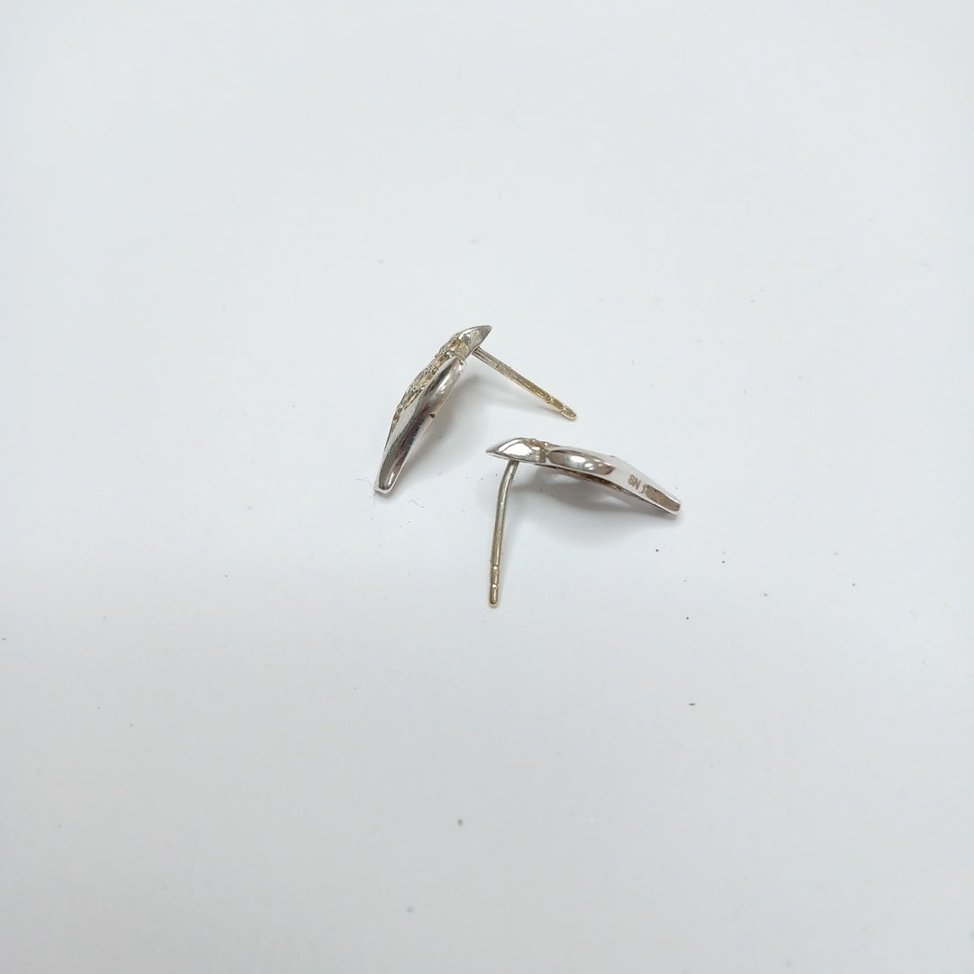 BROQUELES PAR ORO BLANCO 14 K 1.6 GRMS (SEMINUEVO)