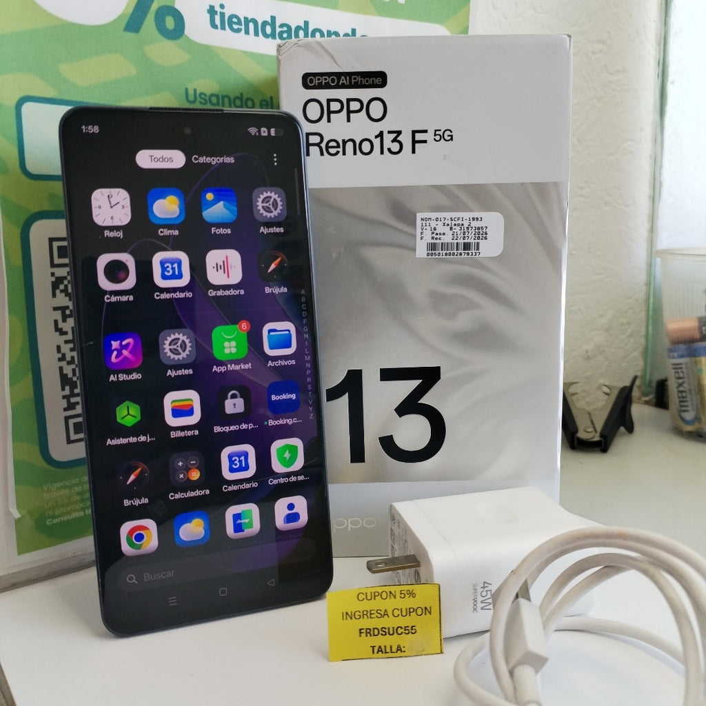 CELULAR OPPO RENO 13F 5G CPH2699 (2025) 256 GB 12 GB RAM