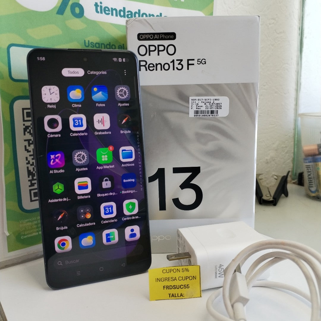 CELULAR OPPO RENO 13F 5G CPH2699 (2025) 256 GB 12 GB RAM