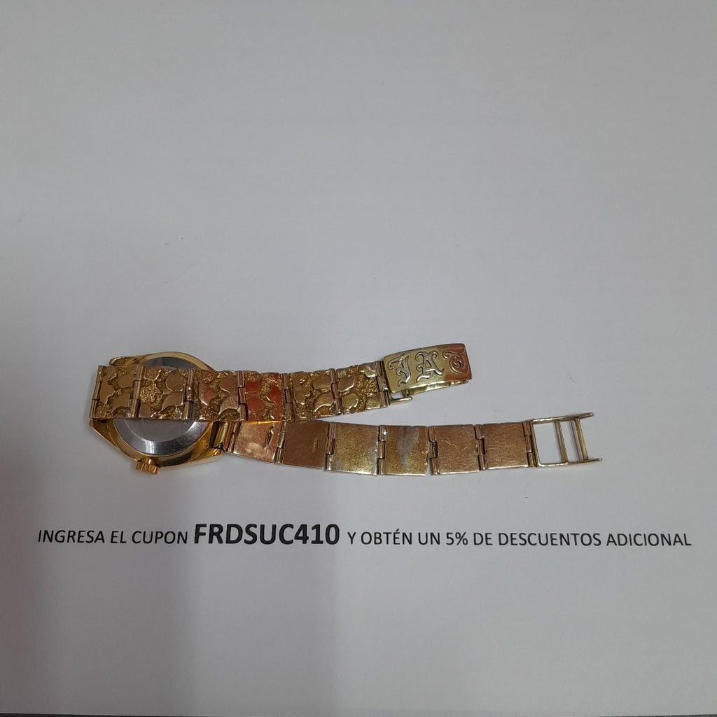 RELOJ CAJA ACERO PULSO ORO ORO 18 K 49 GRMS (SEMINUEVO)