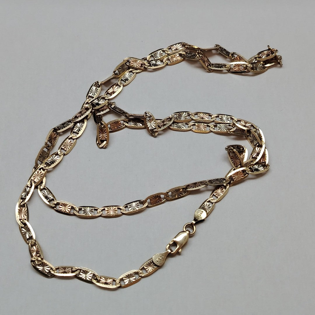 CADENA ORO COMBINADO 14 K 14,50 GRMS (SEMINUEVO)