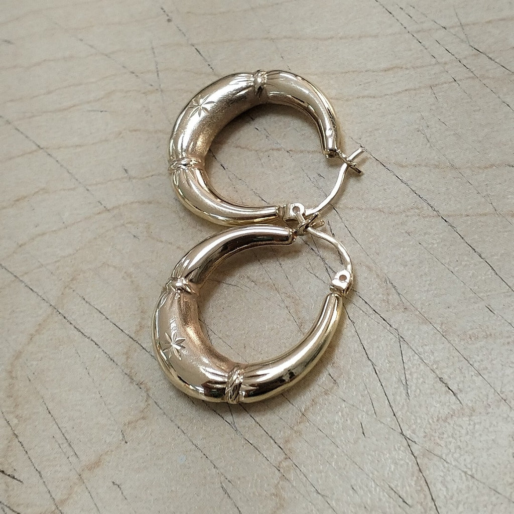 ARRACADAS PAR ORO 14 K 2.8 GRMS (SEMINUEVO)