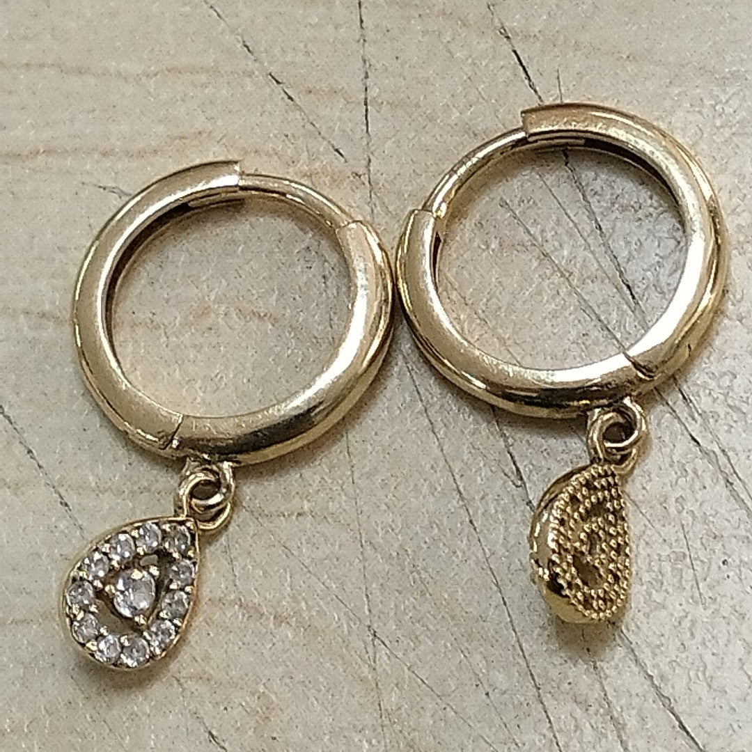 ARETES PAR ORO 14 K 2.1 GRMS (SEMINUEVO)