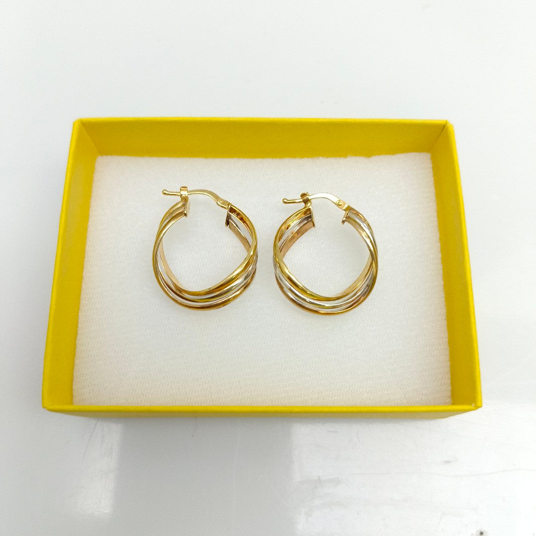 ARRACADAS PAR ORO 10 K 3,80 GRMS (SEMINUEVO)