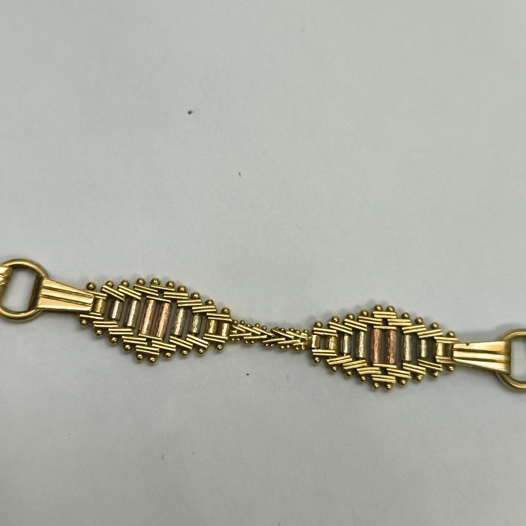 PULSERA ORO COMBINADO 14 K 7,60 GRMS (SEMINUEVO)