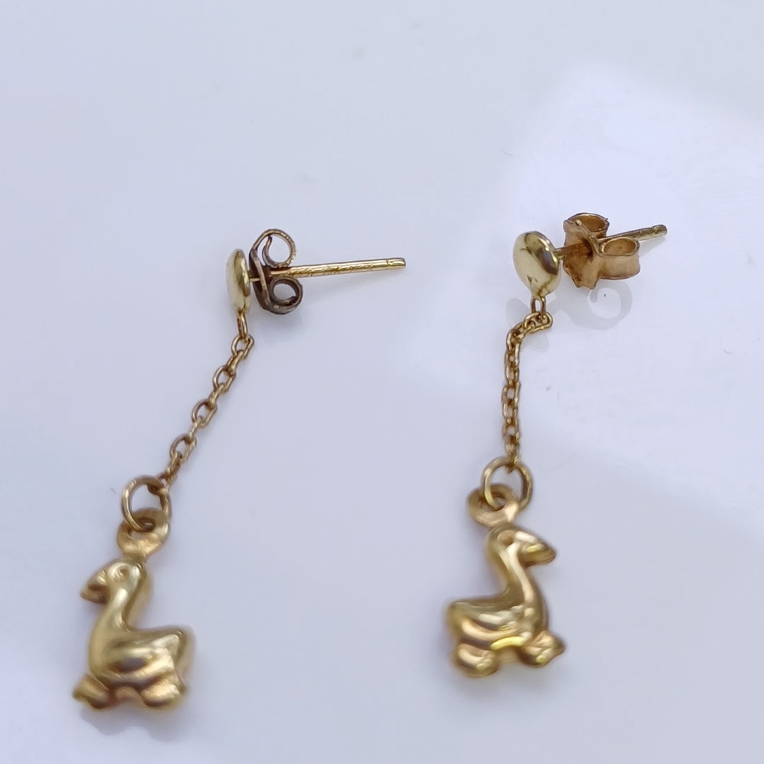ARETES PAR ORO 10 K 1,10 GRMS (SEMINUEVO)