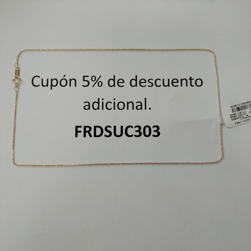 CADENA ORO 14 K 1.4 GRMS (SEMINUEVO)