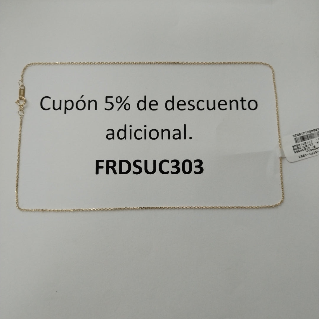 CADENA ORO 14 K 1.4 GRMS (SEMINUEVO)