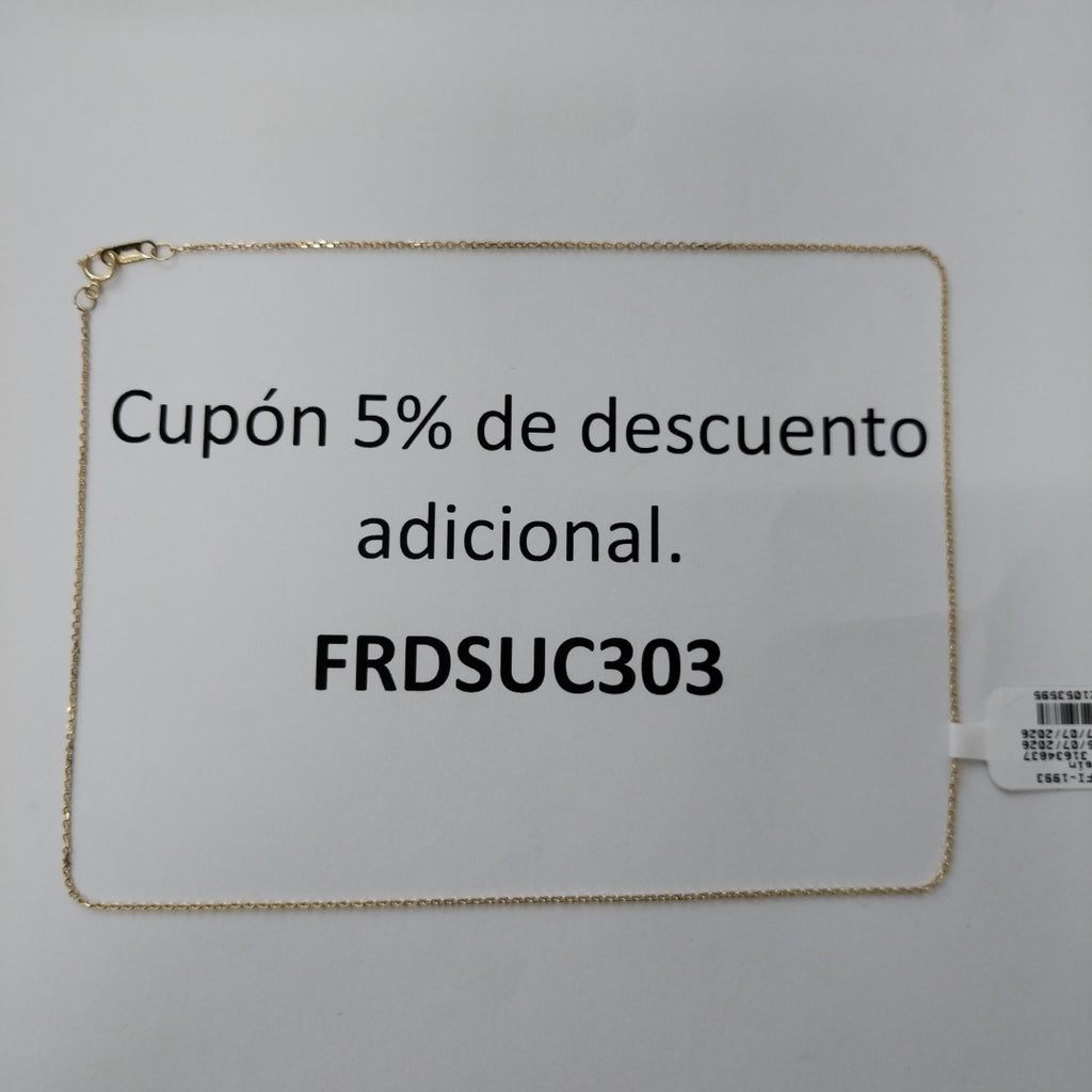 CADENA ORO 14 K 1.5 GRMS (SEMINUEVO)