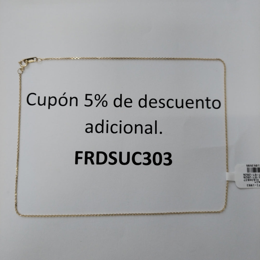 CADENA ORO 14 K 1.5 GRMS (SEMINUEVO)