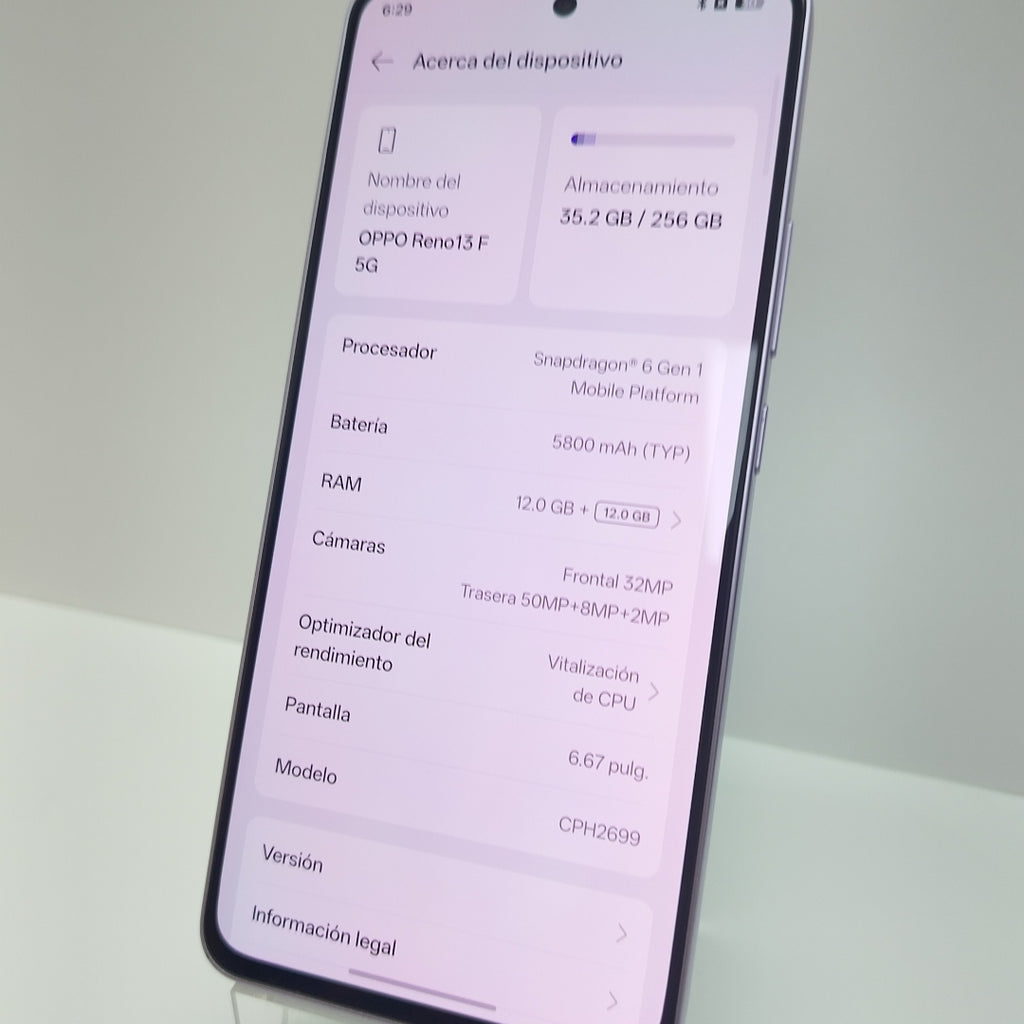 CELULAR OPPO RENO 13F 5G CPH2699 (2025) 256 GB 12 GB RAM (SEMINUEVO)