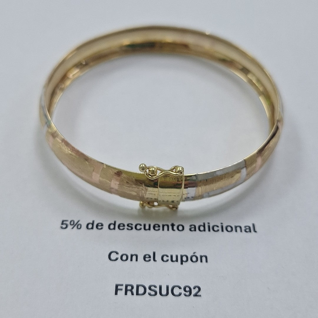 PULSERA RIGIDA ORO 10 K 7.3 GRMS (SEMINUEVO)