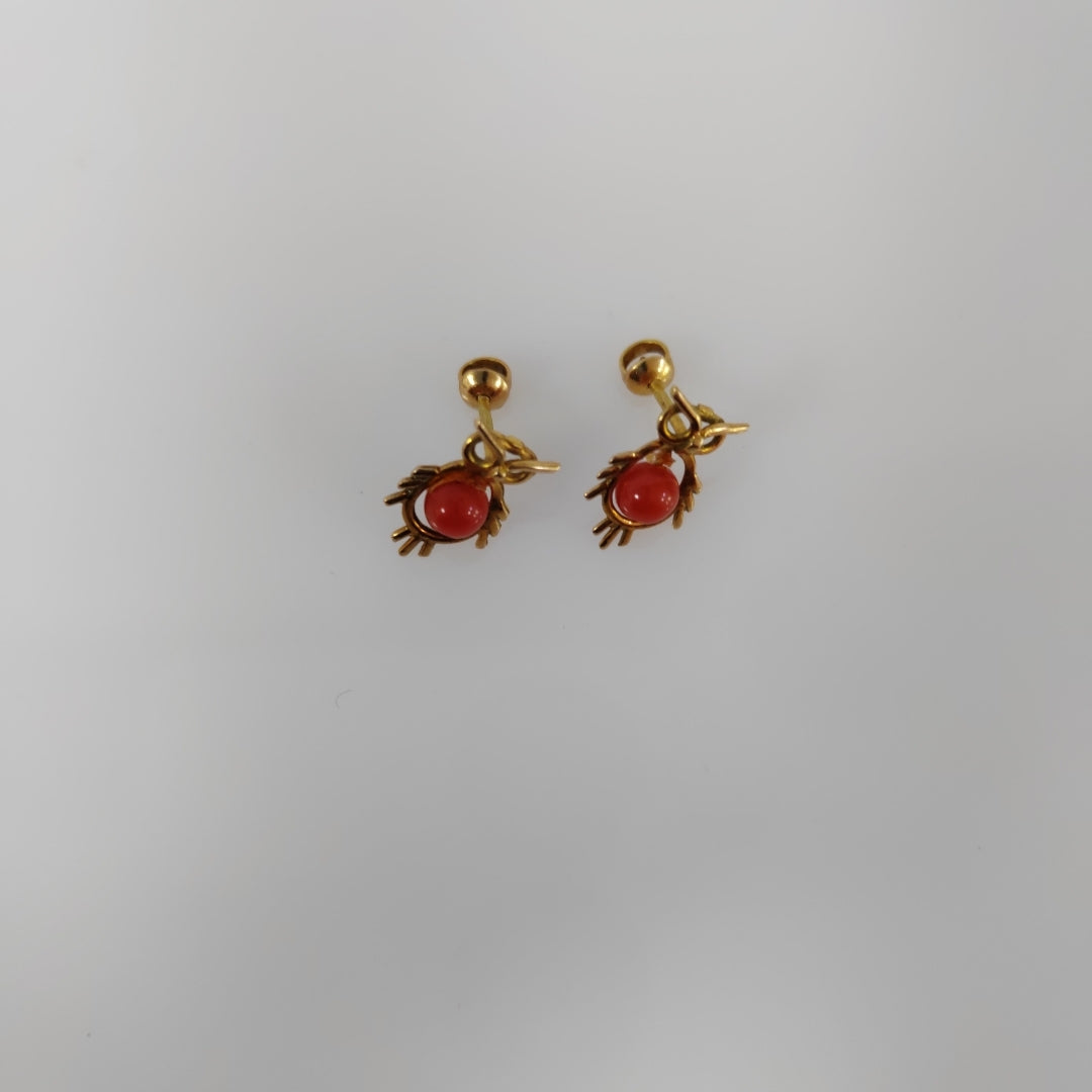 ARETES PAR ORO 14 K 1 GRMS (SEMINUEVO)