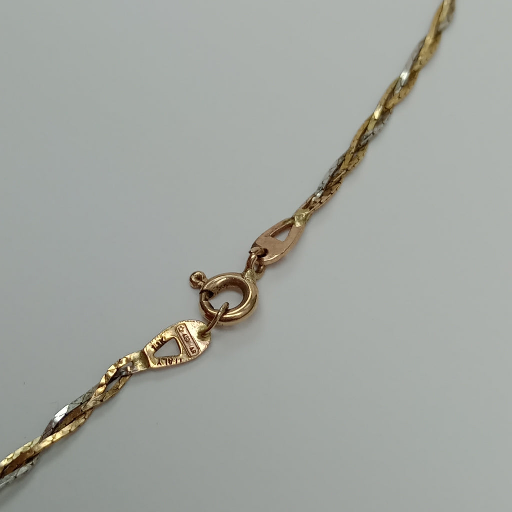 ARRACADAS PAR,GARGANTILLA ORO 14 K 3,30 GRMS (SEMINUEVO)