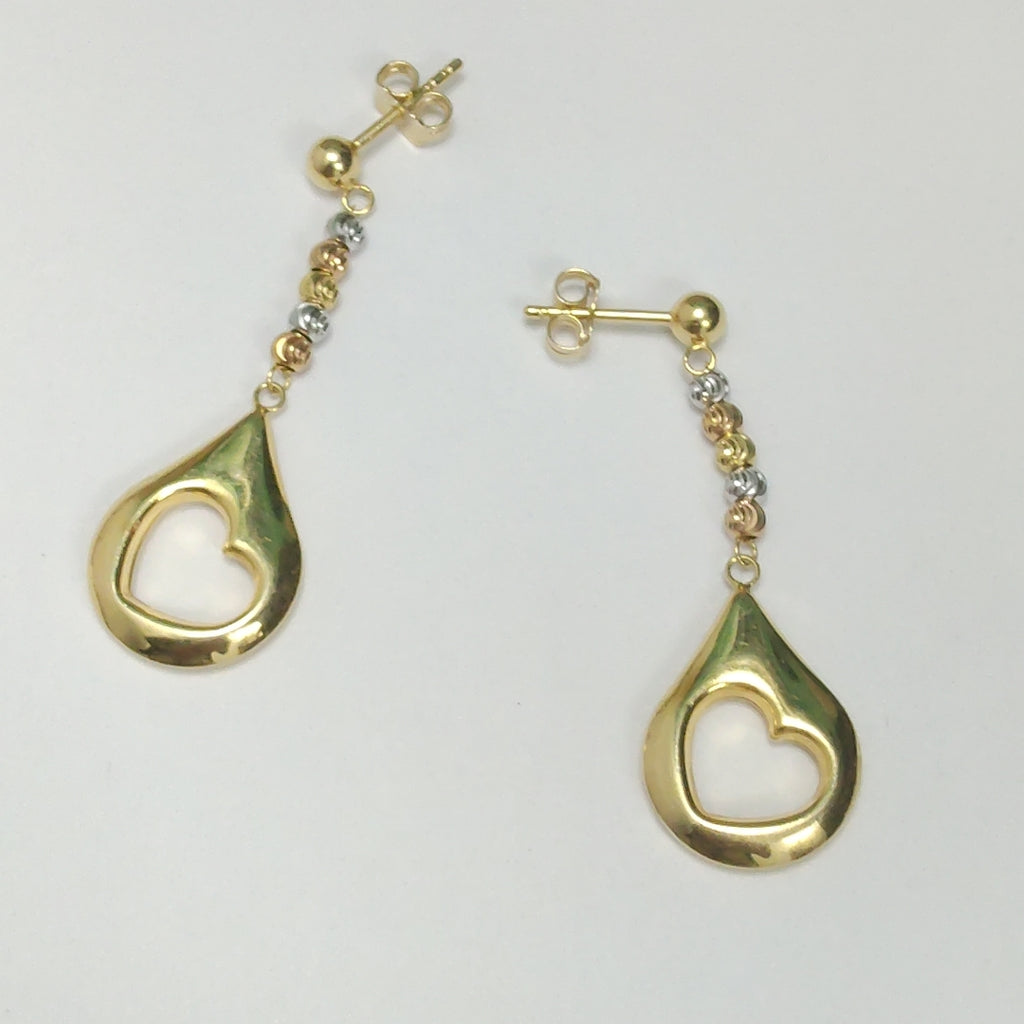 BROQUELES PAR ORO 14 K 3,20 GRMS (SEMINUEVO)
