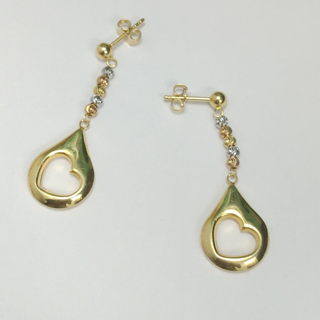 BROQUELES PAR ORO 14 K 3,20 GRMS (SEMINUEVO)