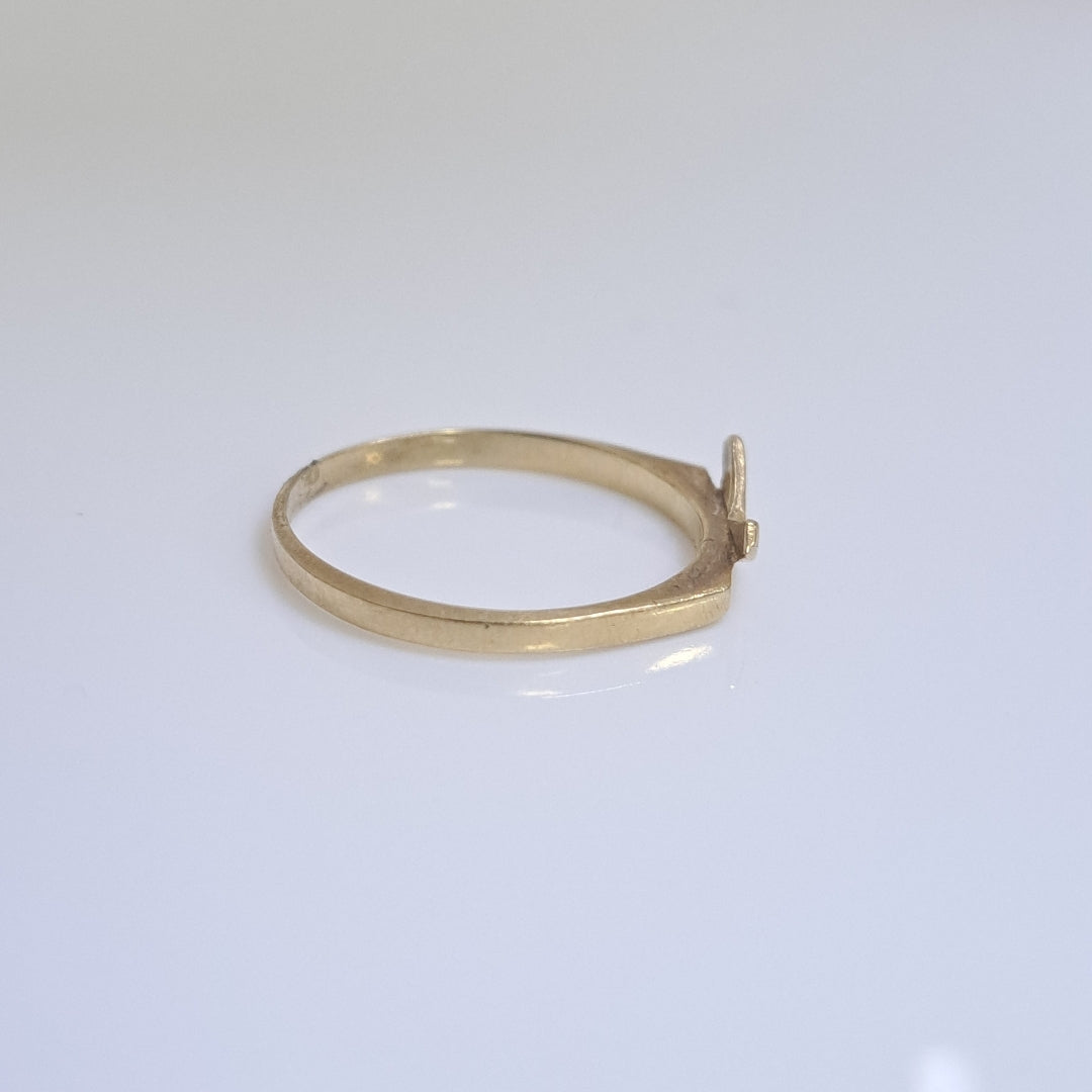 ANILLO DE GRADUACIÓN ORO 10 K 1.3 GRMS (SEMINUEVO)