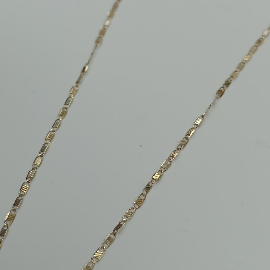 CADENA, MEDALLA RELIGIOSA ORO 10 K 2.9 GRMS (SEMINUEVO)