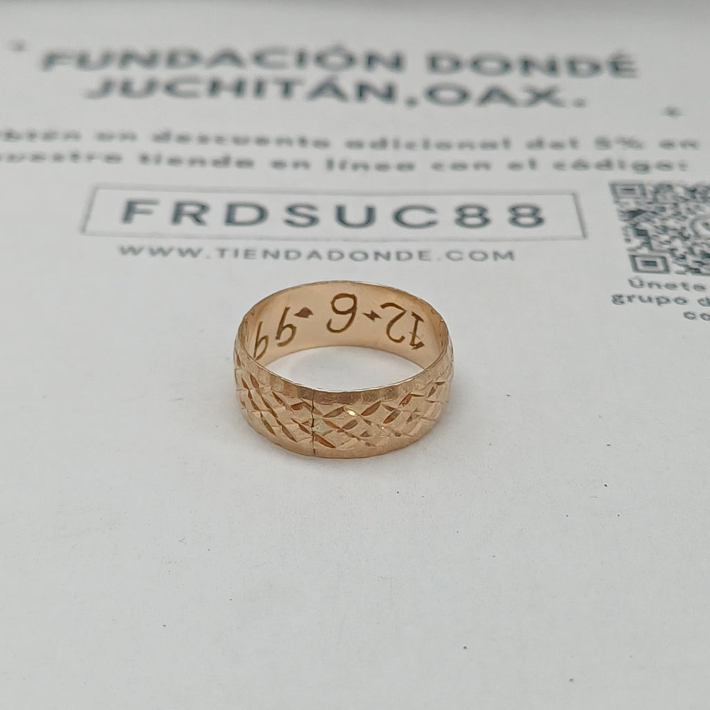 ARGOLLA ORO 10 K 2,10 GRMS (SEMINUEVO)
