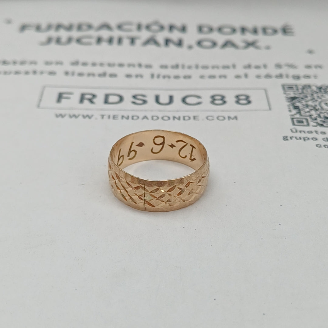 ARGOLLA ORO 10 K 2,10 GRMS (SEMINUEVO)