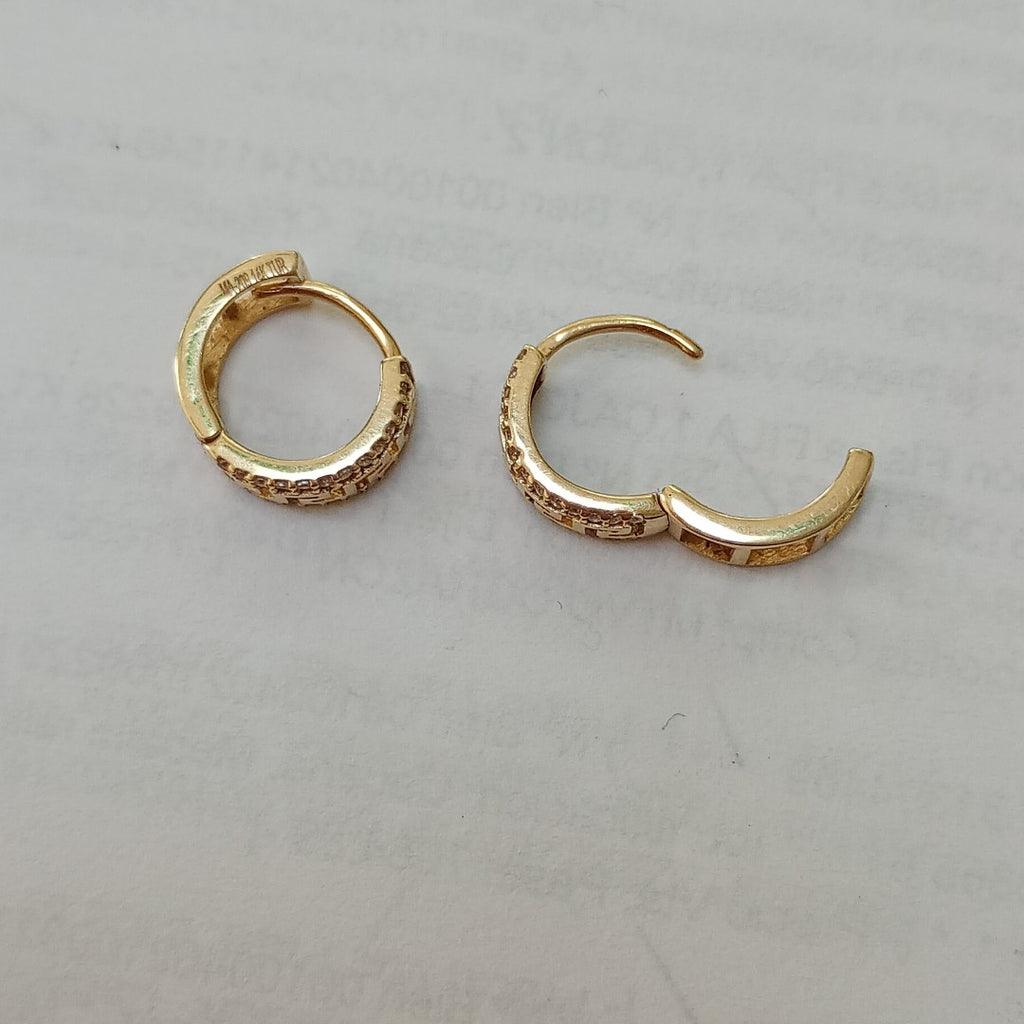 ARRACADAS PAR ORO 14 K 2.4 GRMS (SEMINUEVO)