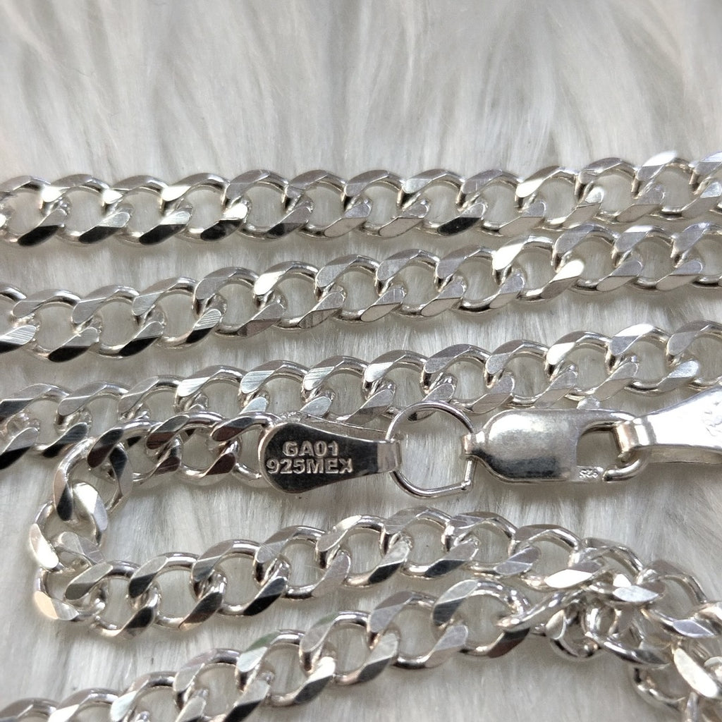 CADENA TEJIDO BARBADO PLATA .925 55 CM 12.9 GR (NUEVO)