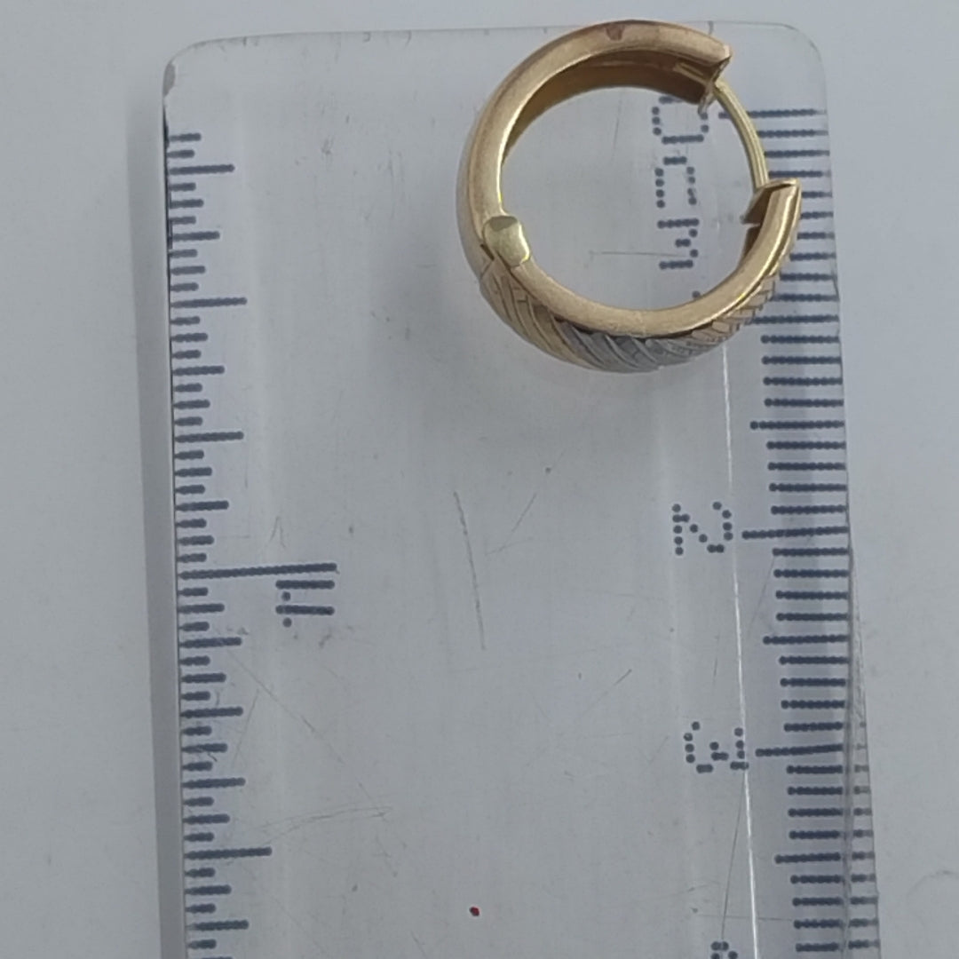ARRACADAS PAR ORO COMBINADO 10 K 2.1 GRMS (SEMINUEVO)