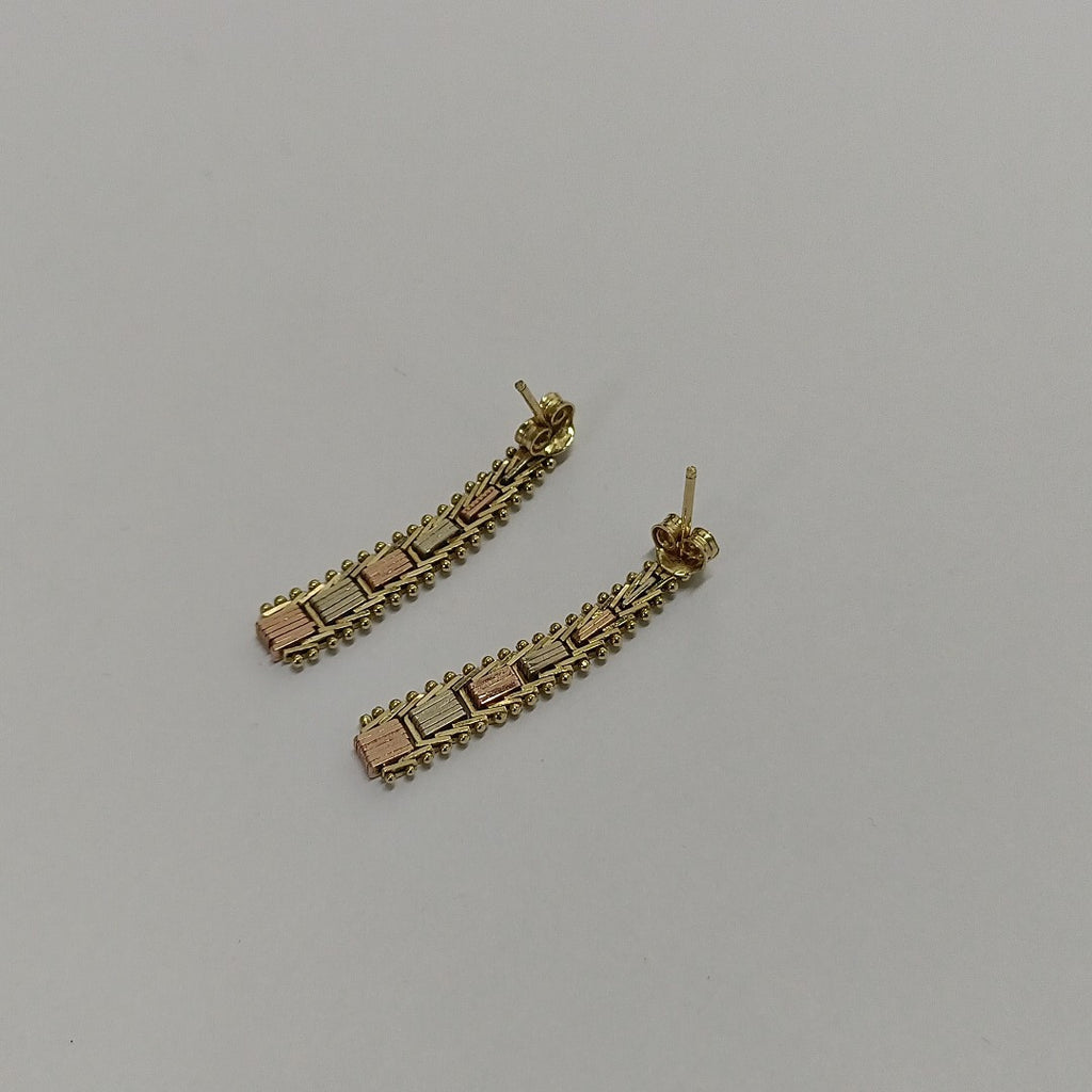ARETES PAR ORO 14 K 4,00 GRMS (SEMINUEVO)