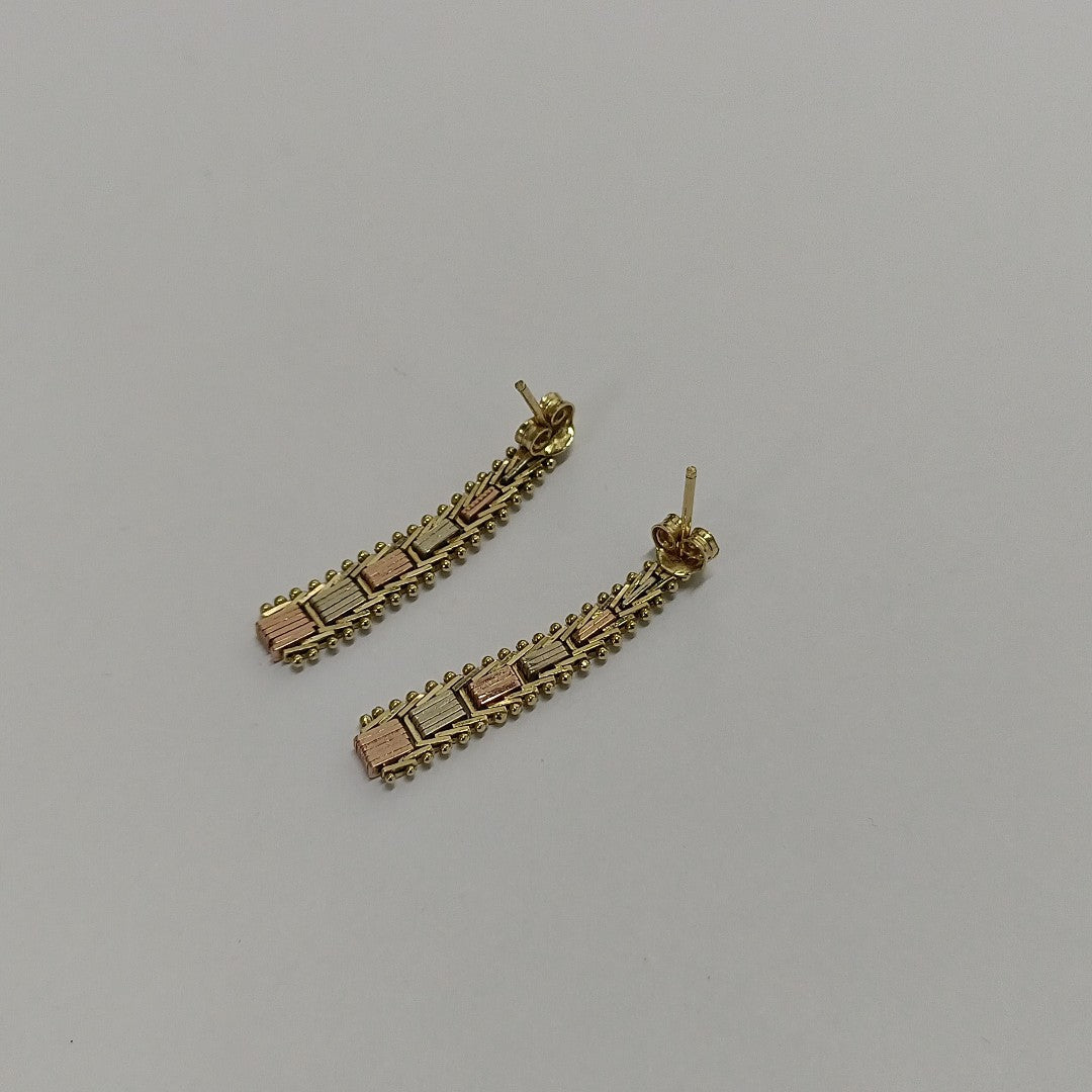 ARETES PAR ORO 14 K 4,00 GRMS (SEMINUEVO)