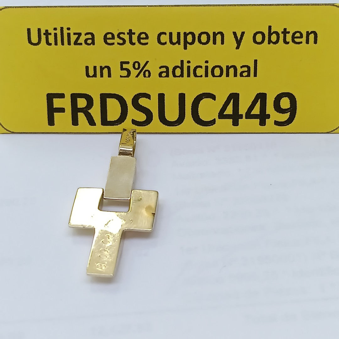 CRUZ,DIJE ORO 14 K 4,10 GRMS (SEMINUEVO)