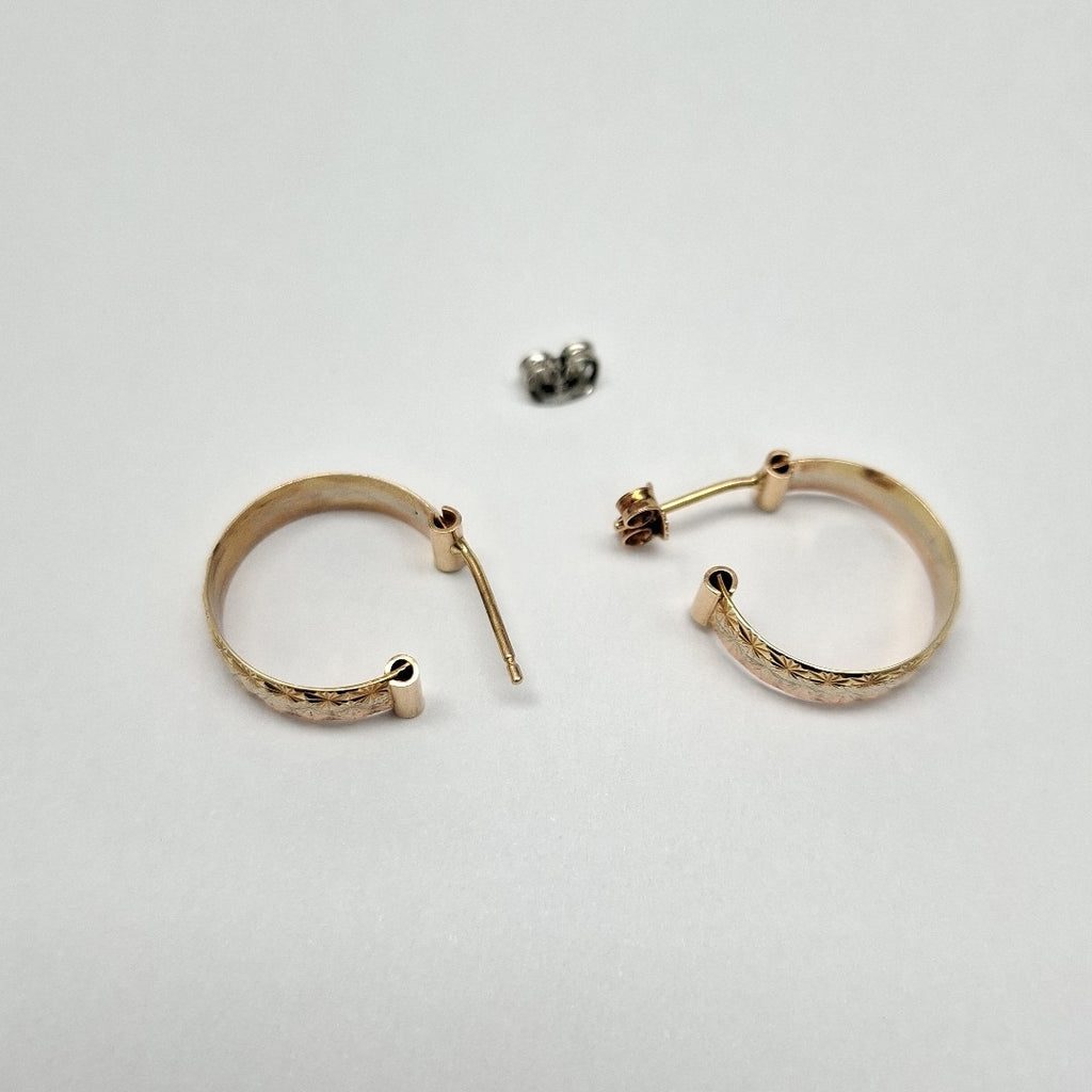 BROQUELES PAR ORO COMBINADO 14 K 4 GRMS (SEMINUEVO)