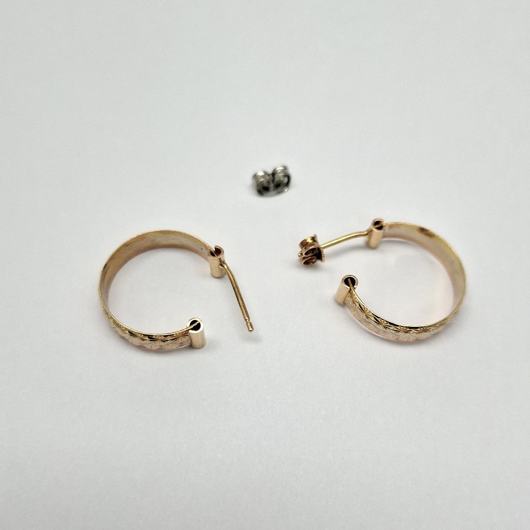 BROQUELES PAR ORO COMBINADO 14 K 4 GRMS (SEMINUEVO)