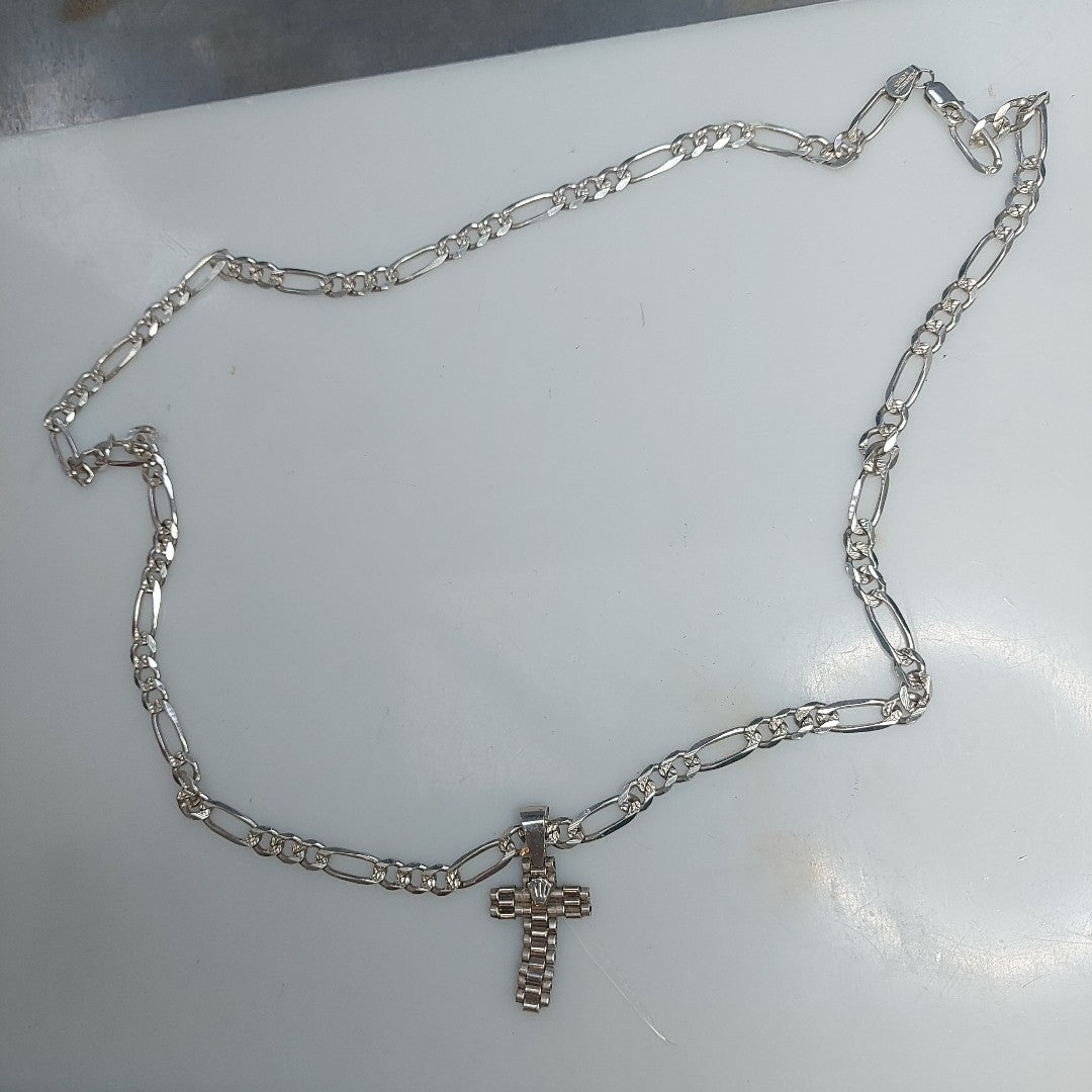 CADENA, DIJE, PULSERA PLATA 35.2 GRMS (SEMINUEVO)