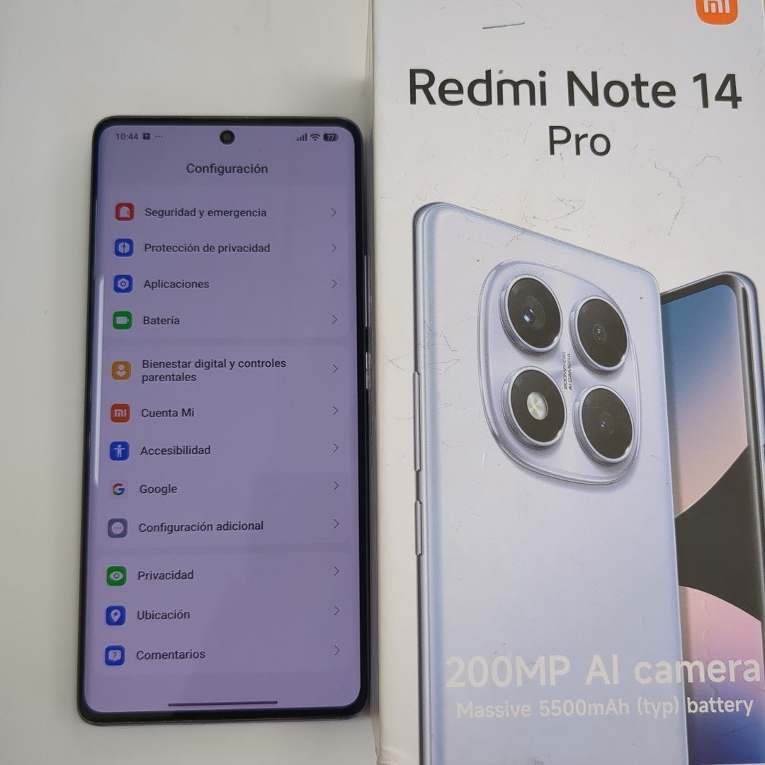 CELULAR XIAOMI REDMI NOTE 14 PRO 24116RACCG (2024) 256 GB 8 GB RAM (SEMINUEVO)