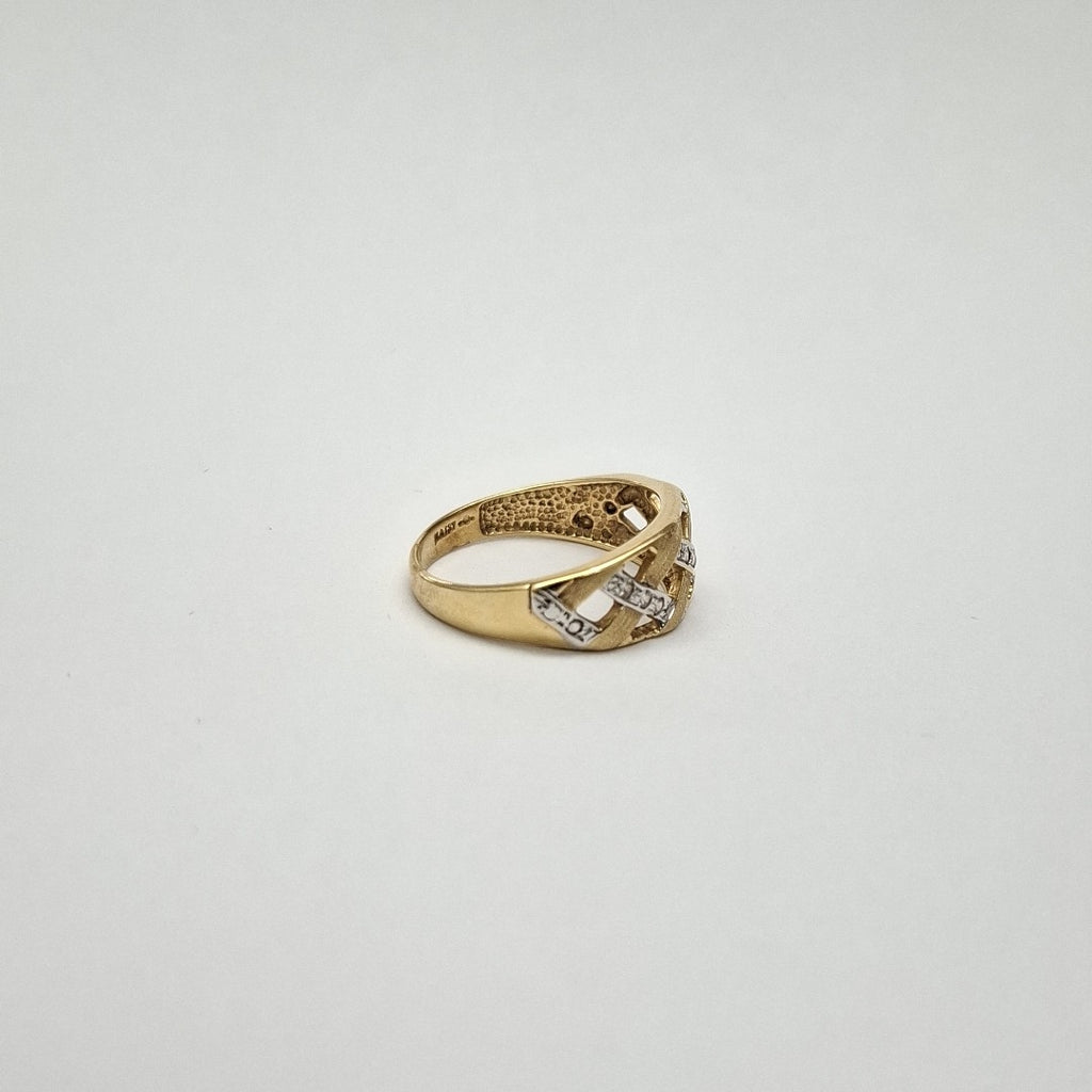 ANILLITO ORO COMBINADO 14 K 3,00 GRMS (SEMINUEVO)