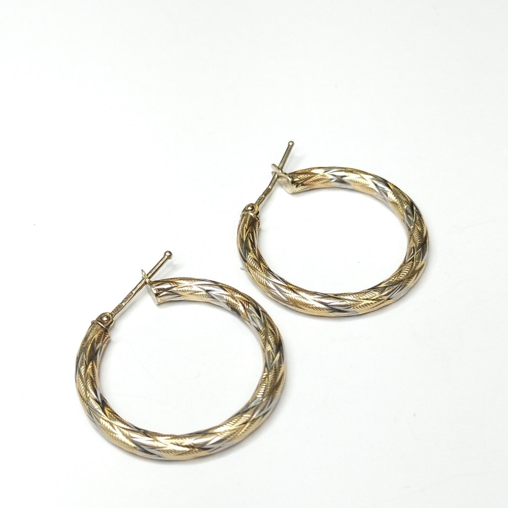 ARRACADAS PAR ORO,ORO BLANCO 14 K 3,10 GRMS (SEMINUEVO)