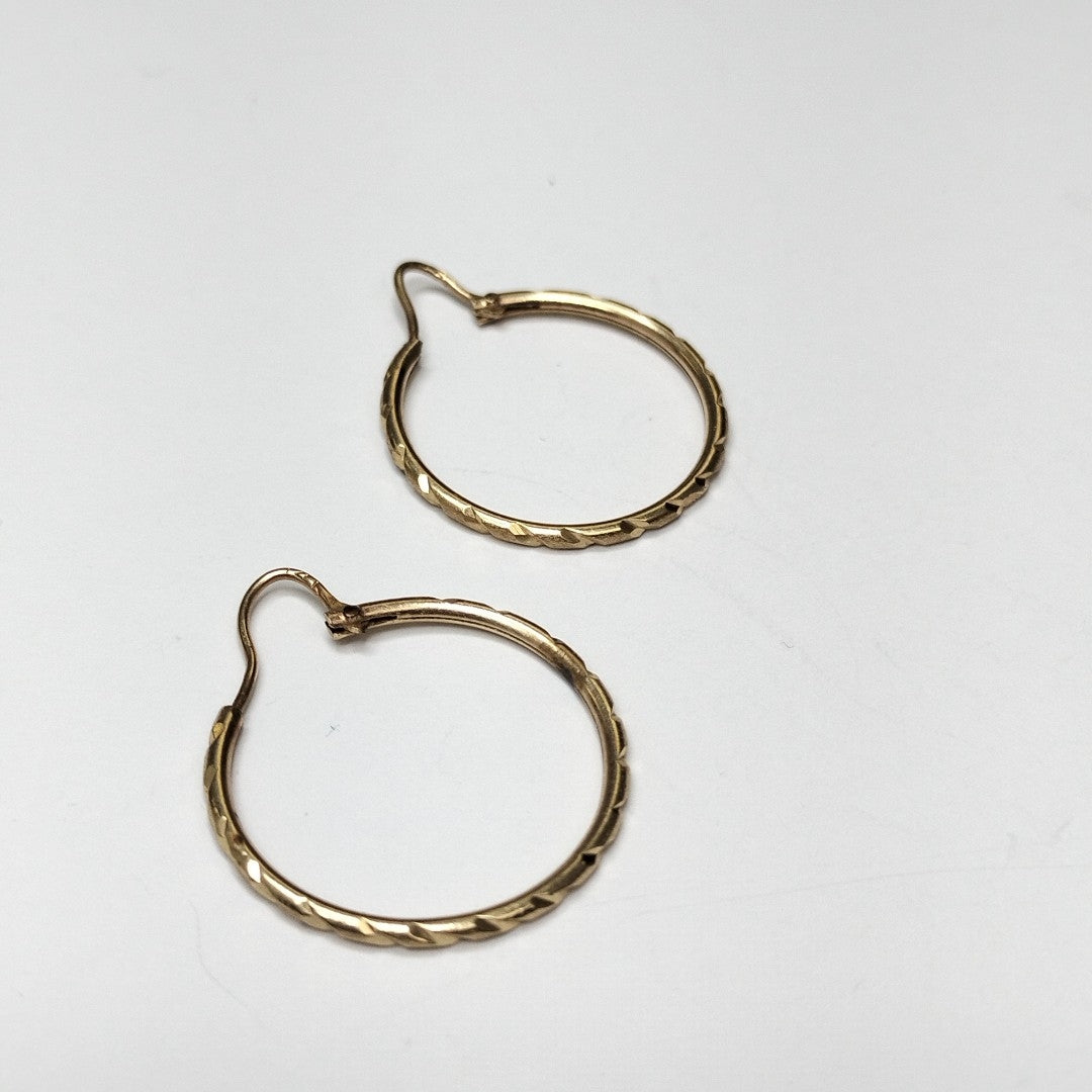 ARRACADAS PAR ORO 14 K 1,50 GRMS (SEMINUEVO)