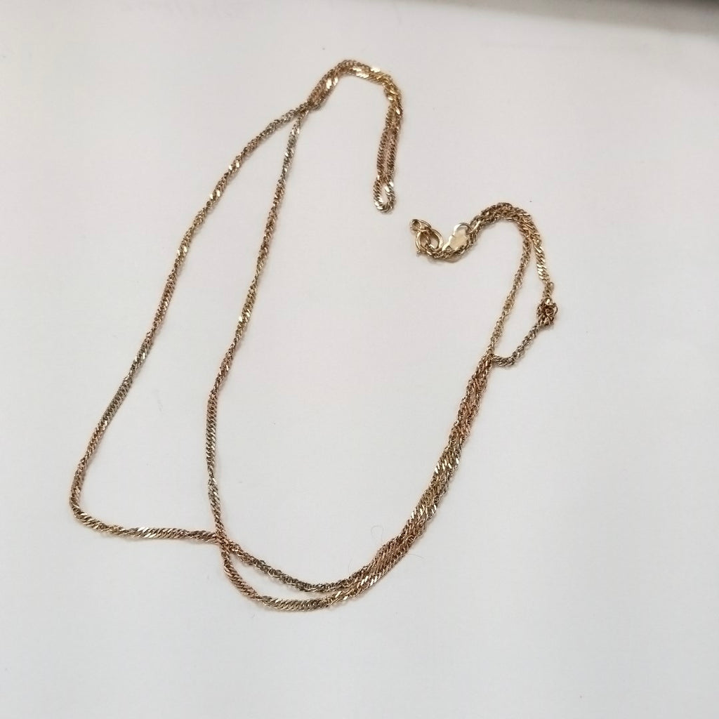 CADENA ORO,ORO COMBINADO 10 K 3,00 GRMS (SEMINUEVO)