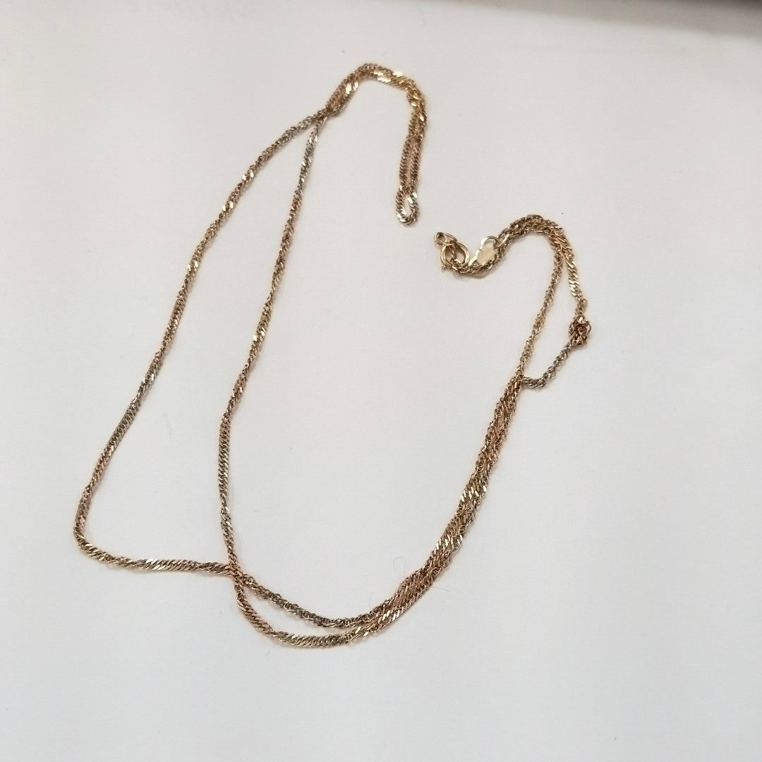CADENA ORO,ORO COMBINADO 10 K 3,00 GRMS (SEMINUEVO)