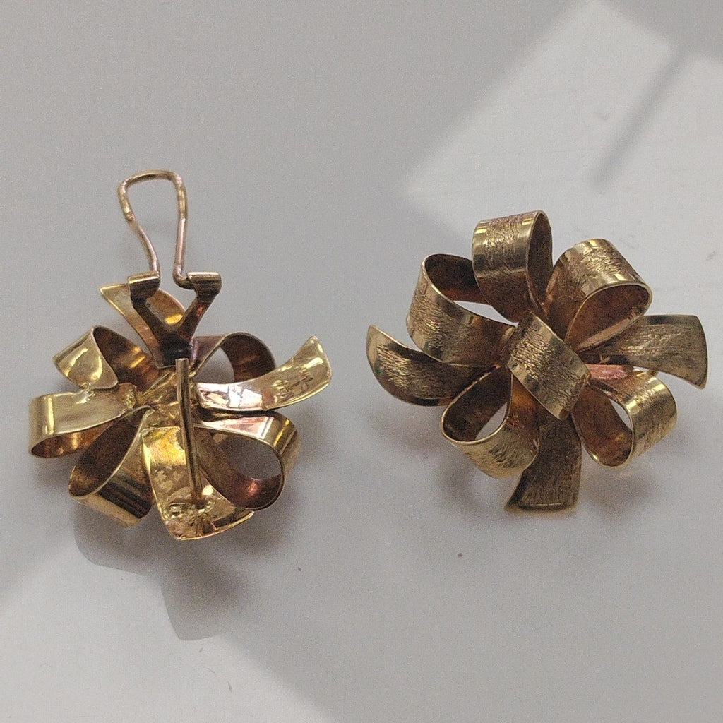 ARETES PAR ORO 14 K 9,40 GRMS (SEMINUEVO)