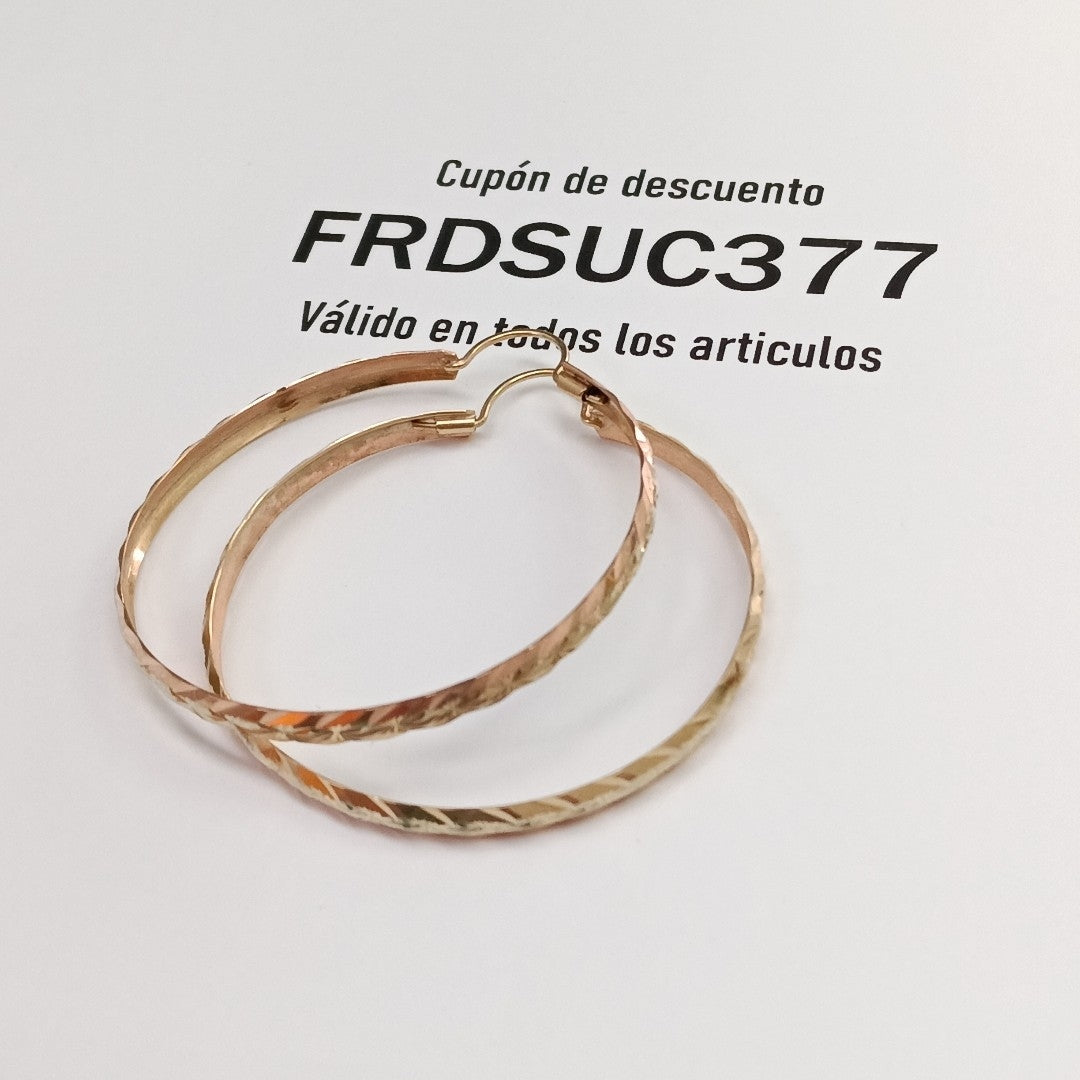 ARRACADAS PAR ORO 8 K 4.6 GRMS (SEMINUEVO)