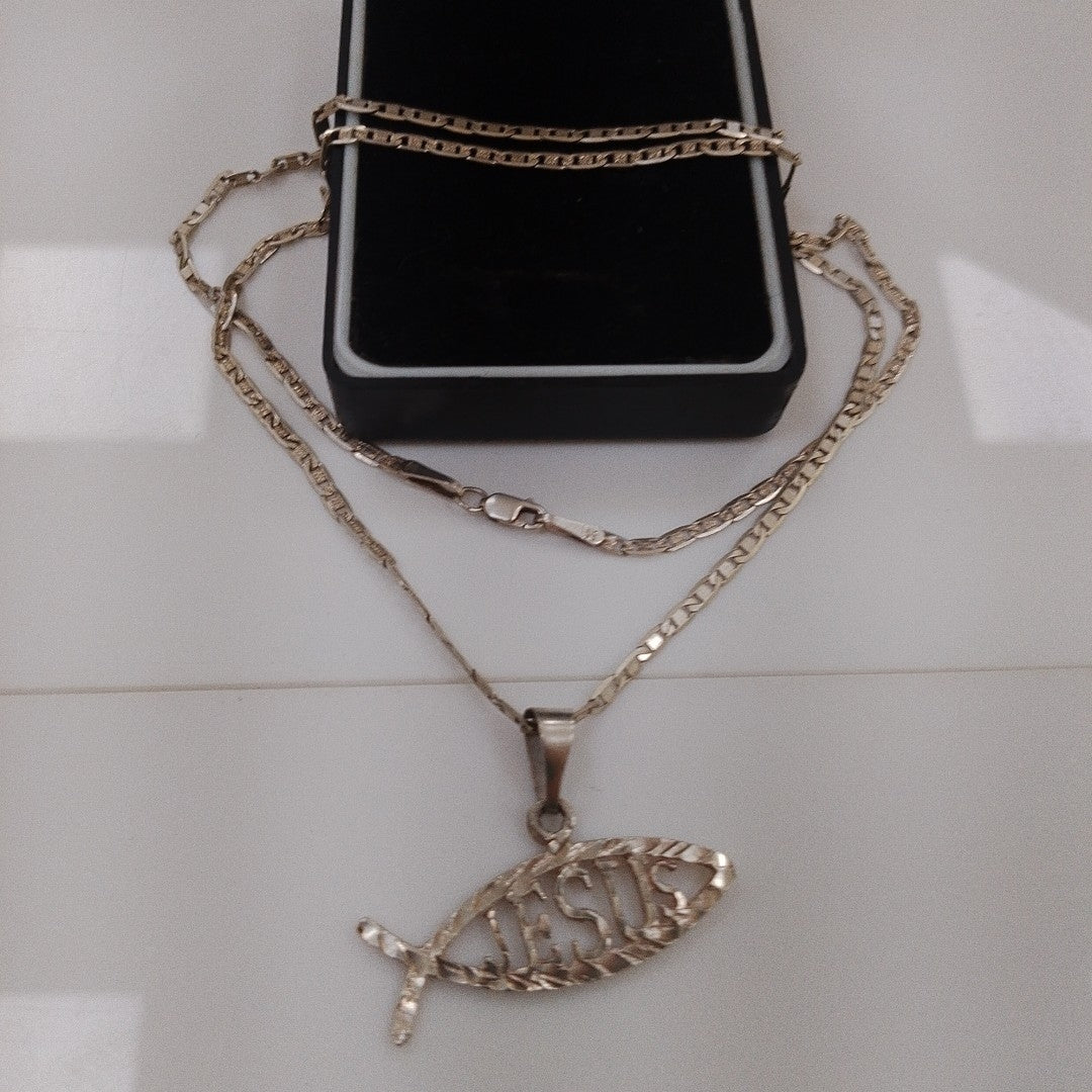 CADENA, DIJE PLATA 8.9 GRMS (SEMINUEVO)