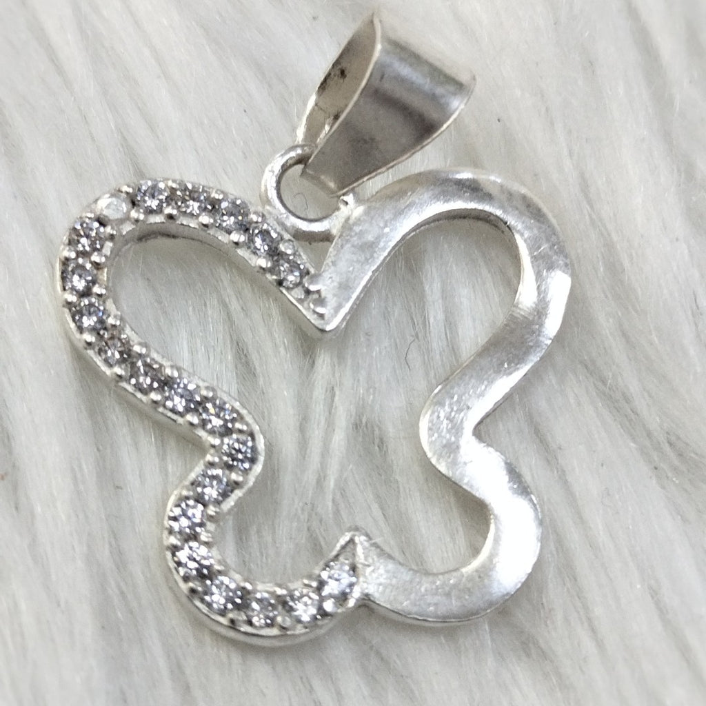 DIJE MARIPOSA C/CIRCONIAS PLATA .925 2.4 GR (NUEVO)