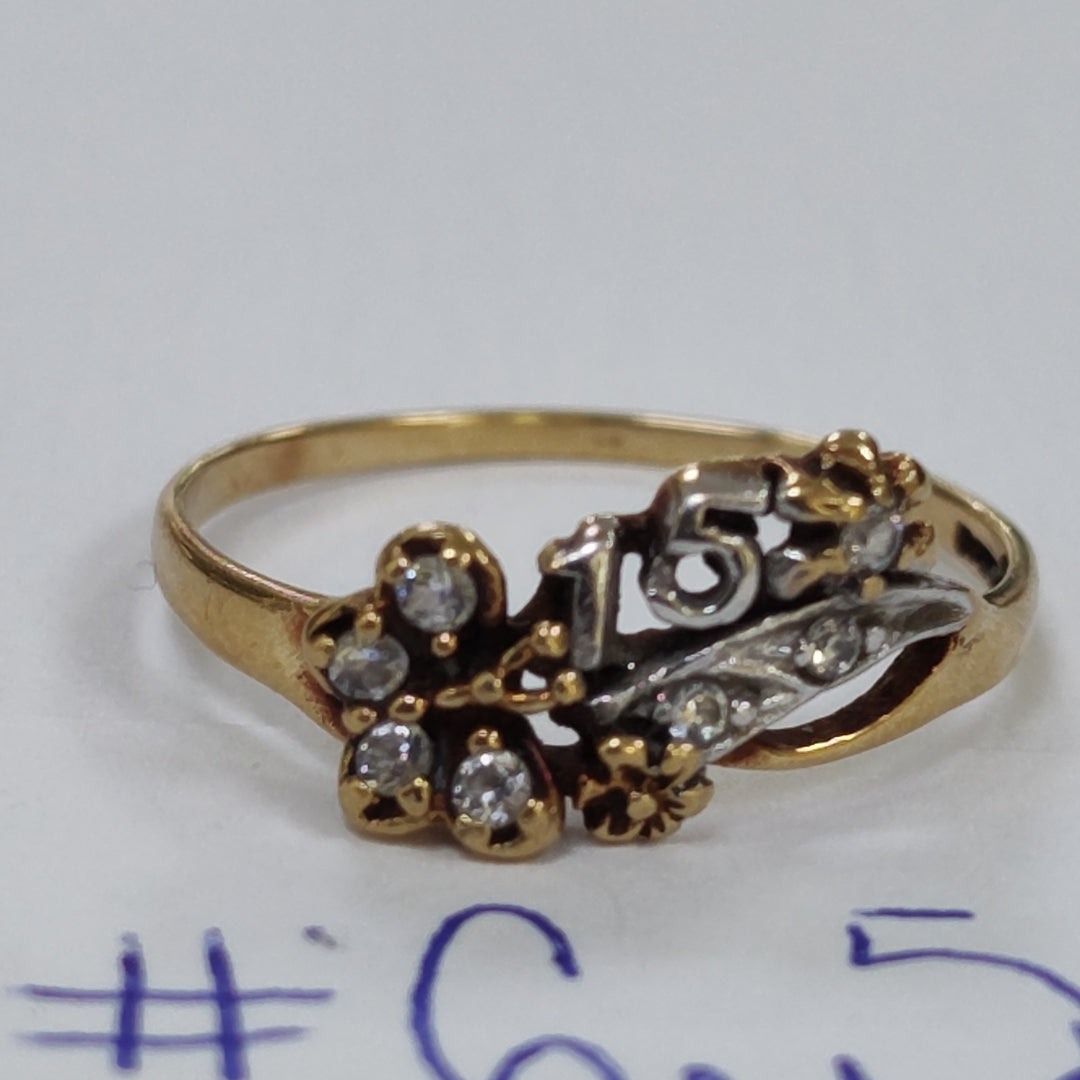 ANILLO ORO 10 K 1,30 GRMS (SEMINUEVO)